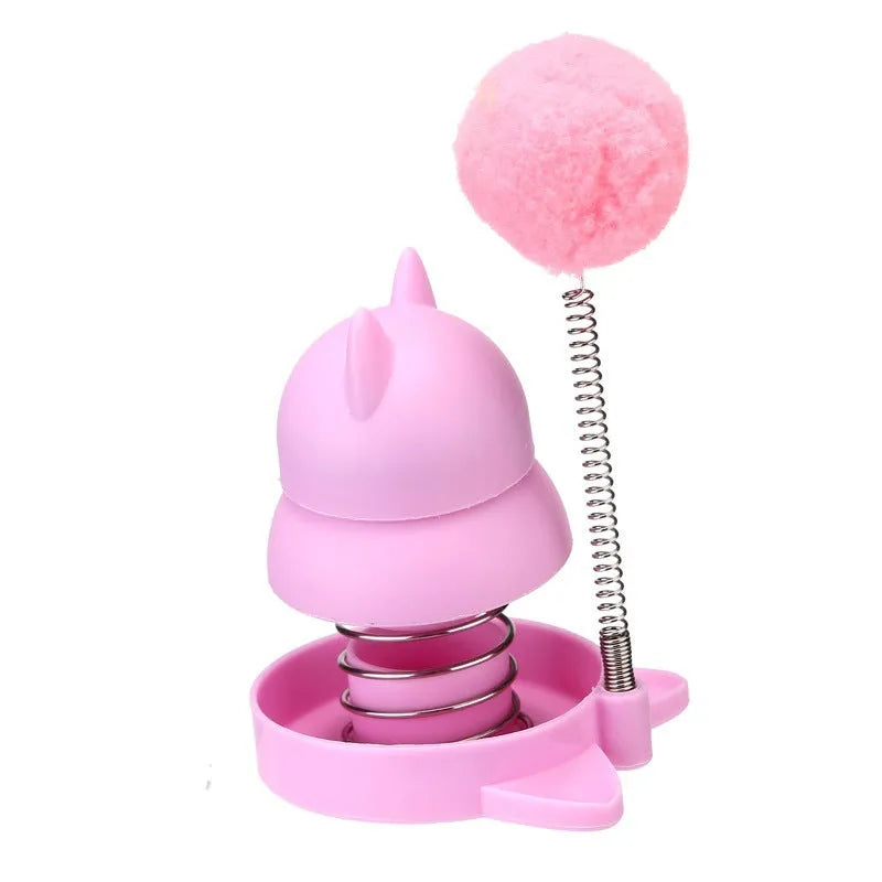 Lucky Cat mint ball cat toy on stick with music for grooming aid and boredom relief