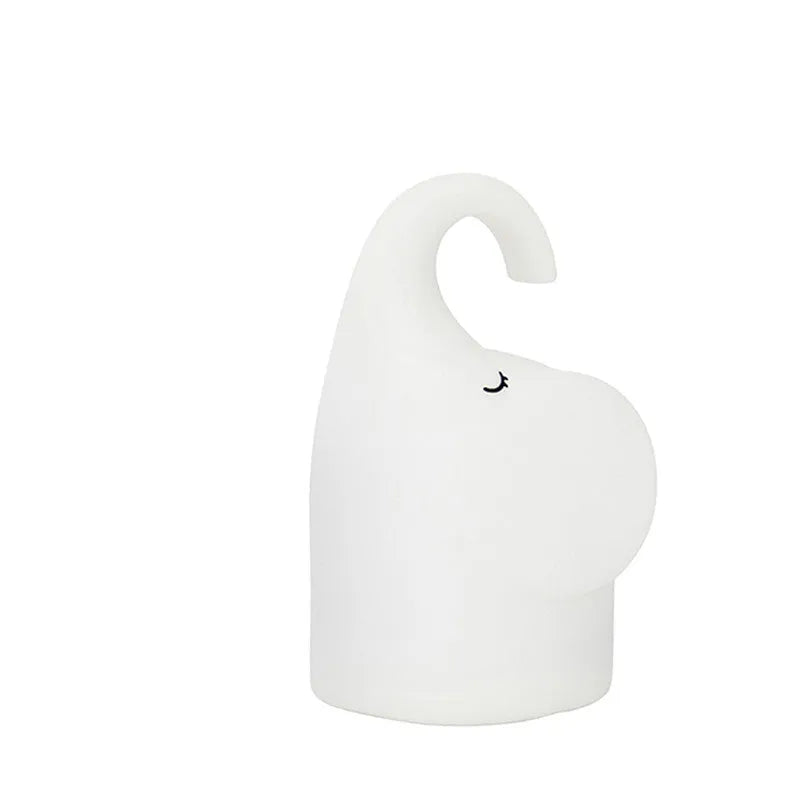DOMI elephant night light with warm white LED illumination for bedroom use