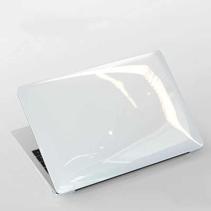Transparent and black PC protective shell cases for MacBook Pro 14.2 and 16.2 inch laptops