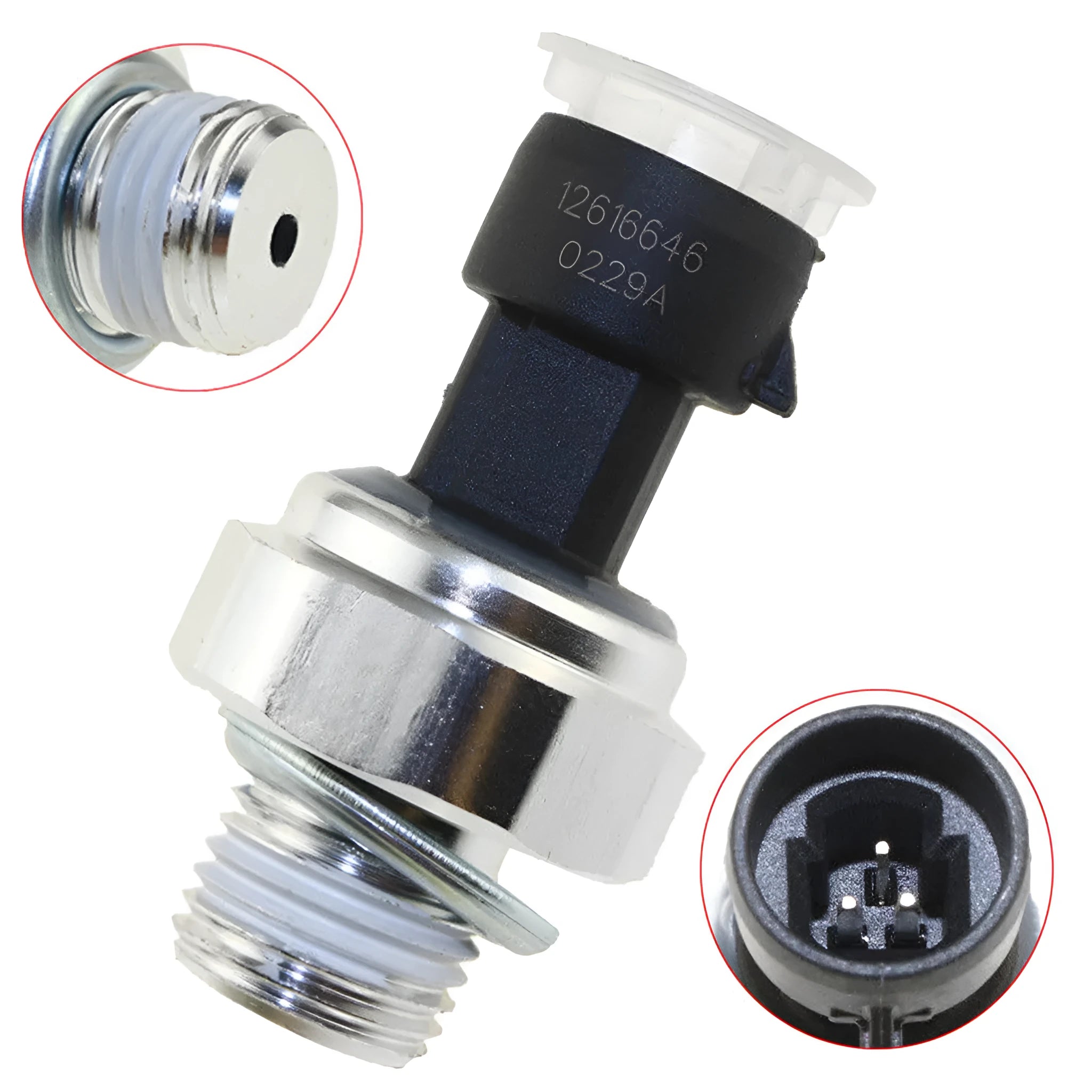 Oil pressure sensor for Buick and Chevrolet cars, part numbers 12573107 12677836