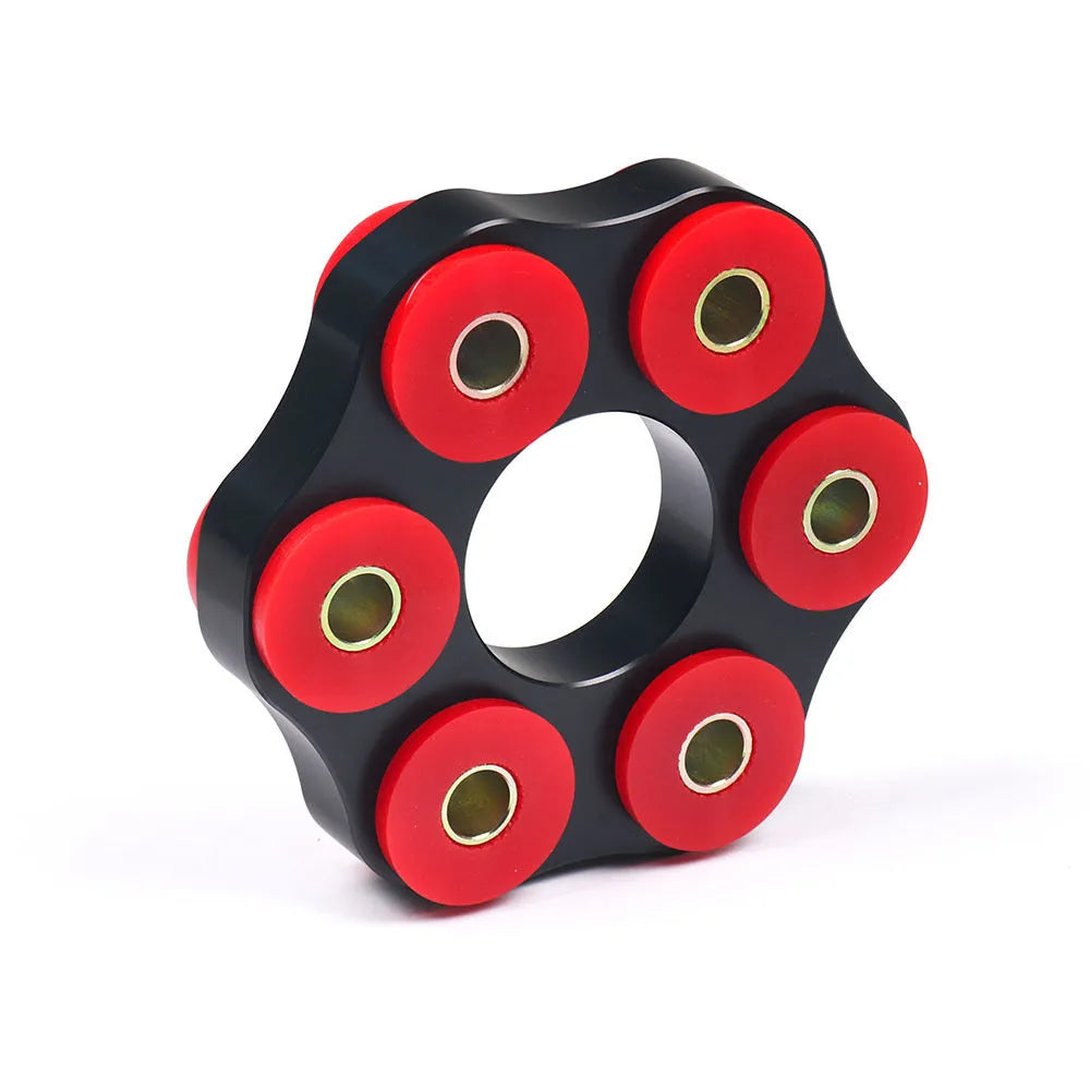 Red polyurethane and aluminium BMW drive shaft connecting plate bracket for E46 E36 E30 models