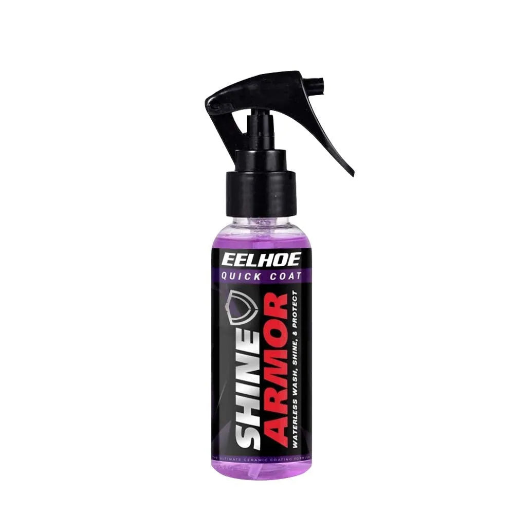 Purple microplated crystal car coating spray in 30ml and 100ml containers