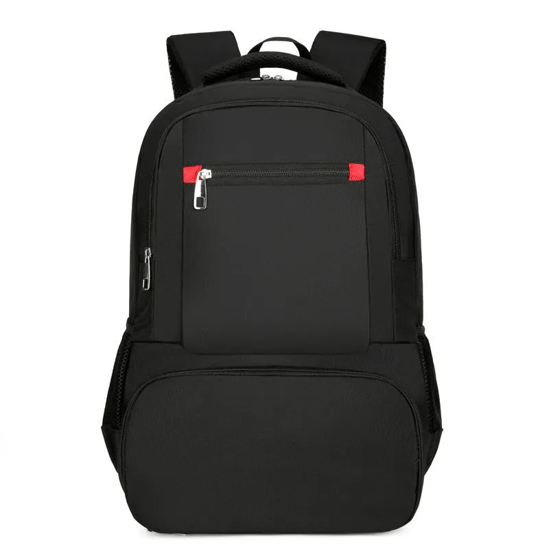 Light grey Oxford cloth insulated backpack with curved shoulder straps and dry wet separation compartments