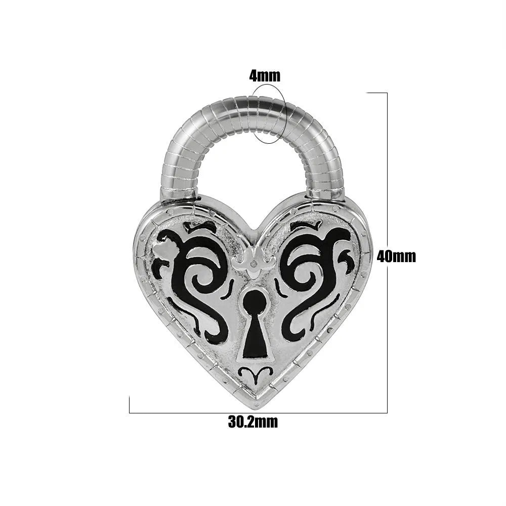 Heart-shaped stainless steel earrings in gold or steel colour with electroplated finish