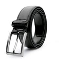 Men's genuine leather casual belt with alloy buckle in brown black and yellow brown patterns