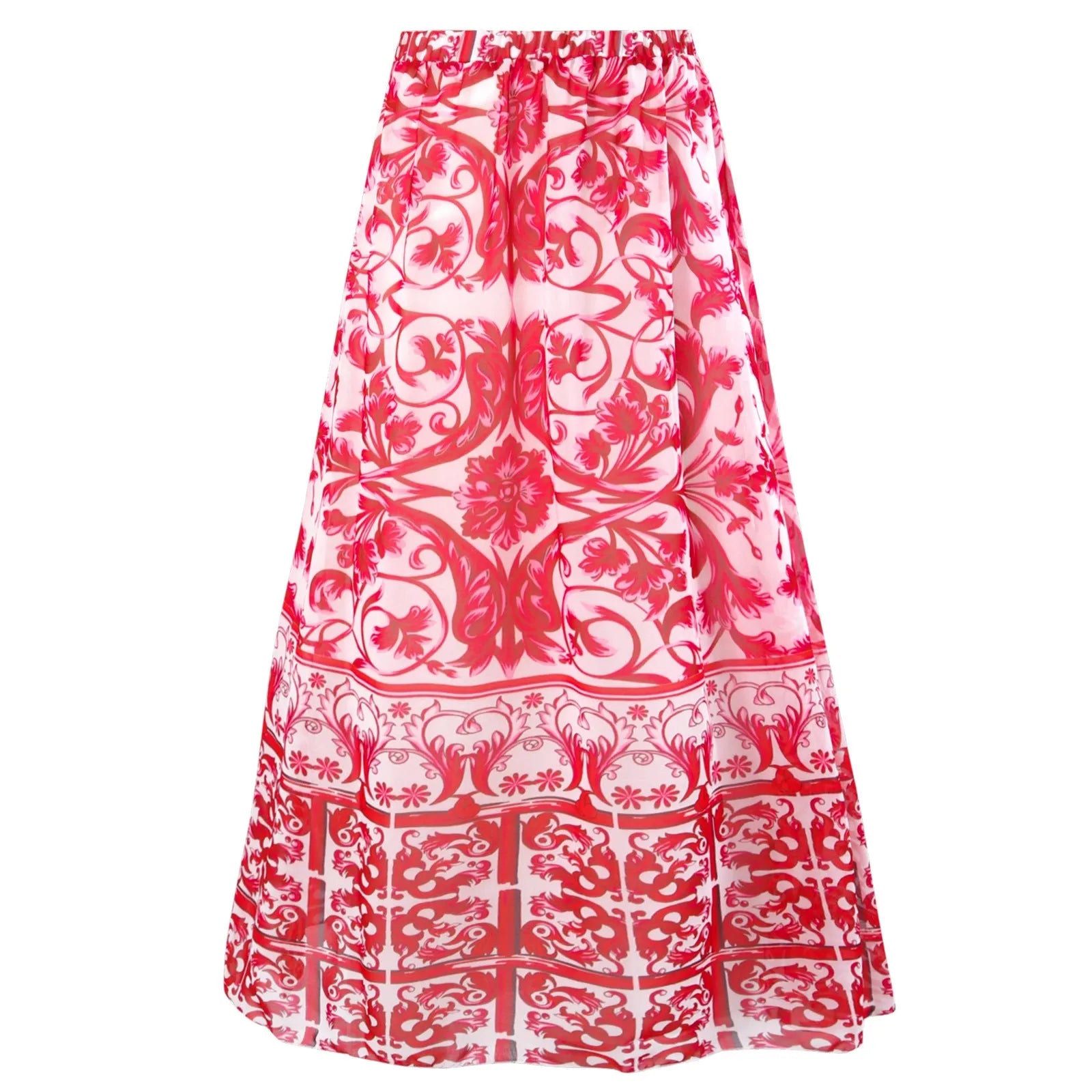 Women's printed one-piece swimsuit in polyester fabric available in multiple colours and sizes