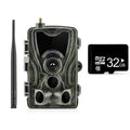 Outdoor waterproof surveillance camera in camouflage finish with wide-angle lens