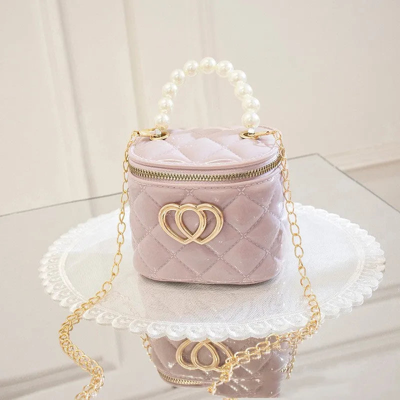 PVC bucket gel bag with heart pattern in multiple colour options