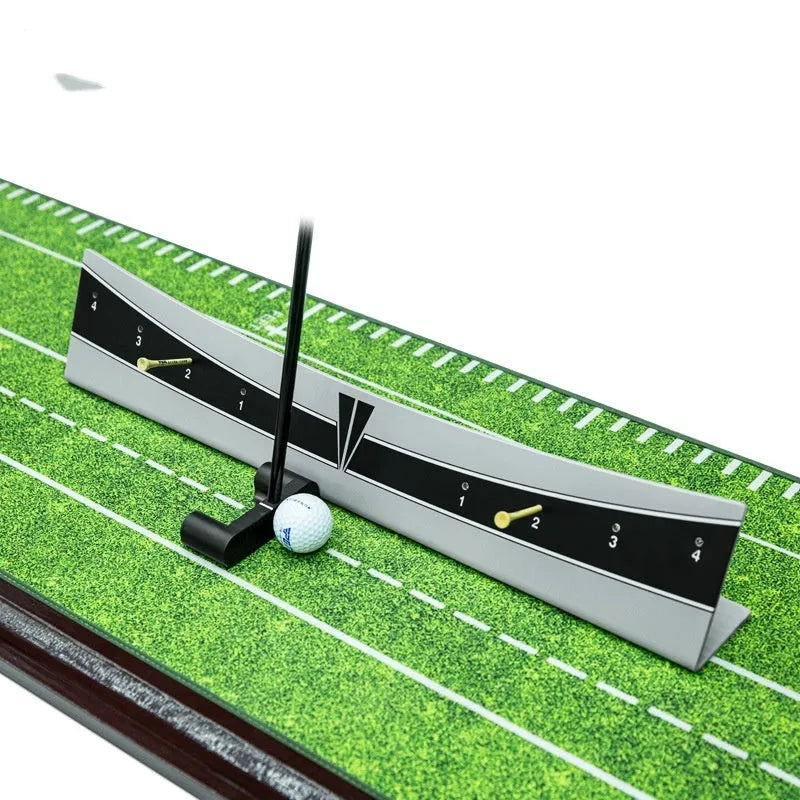 Adjustable golf putter trajectory balance simulator with PVC frame for indoor putting practice