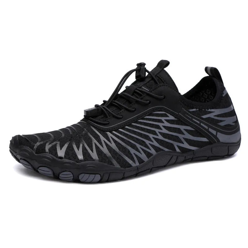 Breathable lace-up casual shoes with non-slip rubber soles in multiple colour options