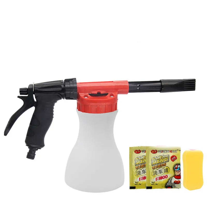 High pressure foam pot water gun for garden watering and pesticide spraying applications