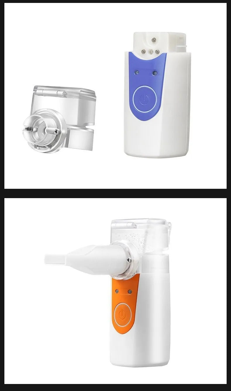 Handheld columnar plastic USB nebuliser spray machine with single fog outlet for household use