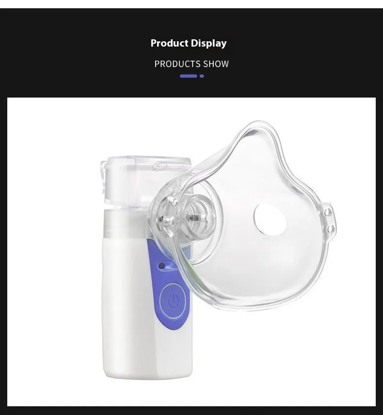 Handheld columnar plastic USB nebuliser spray machine with single fog outlet for household use