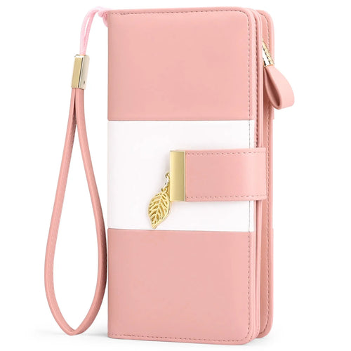 Anti-theft clutch bag with lock closure in PU leather, shown in midnight black colour
