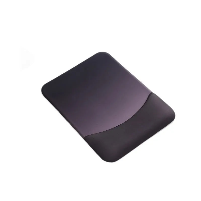 Square silicone wrist support mouse pad with cloth surface measuring 250x180mm