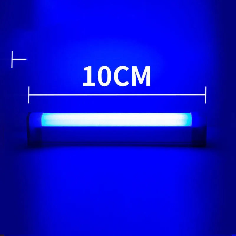 Rechargeable blue and purple LED tube stick photo fill light with dimmable RGB atmosphere lighting