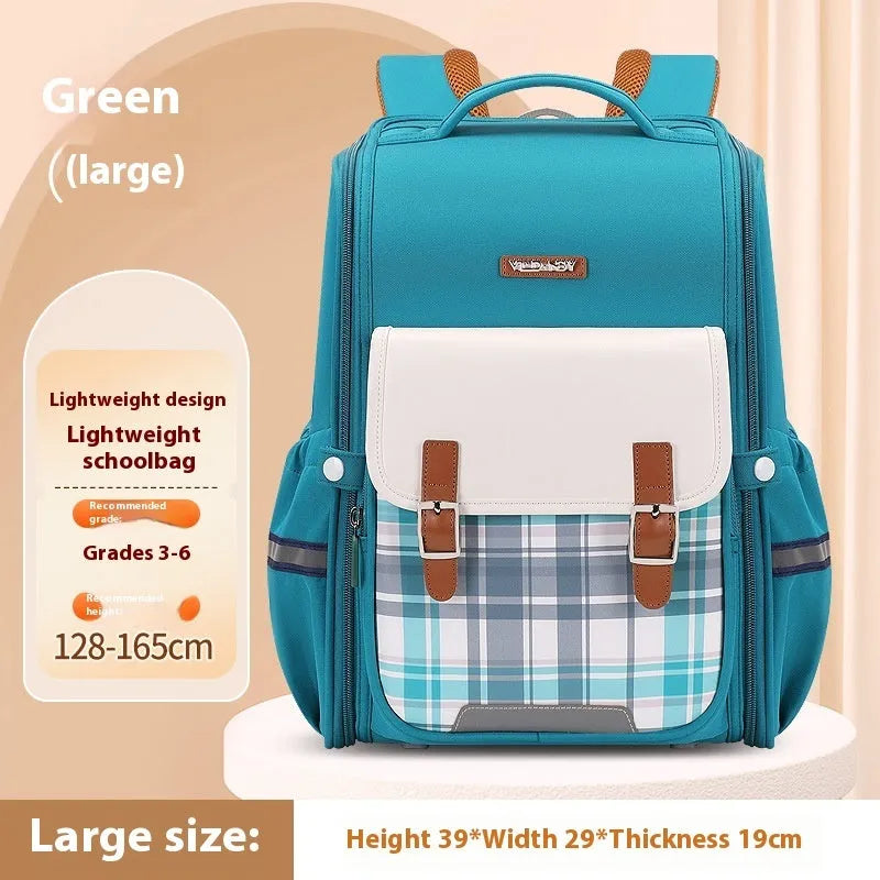 Oxford cloth student schoolbag in multiple colour options for grades 5-6