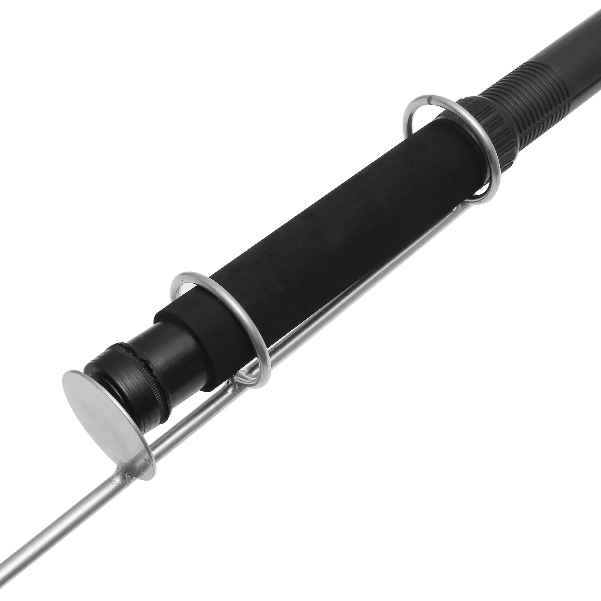 LED fishing rod light with telescopic pole and remote control for night fishing illumination