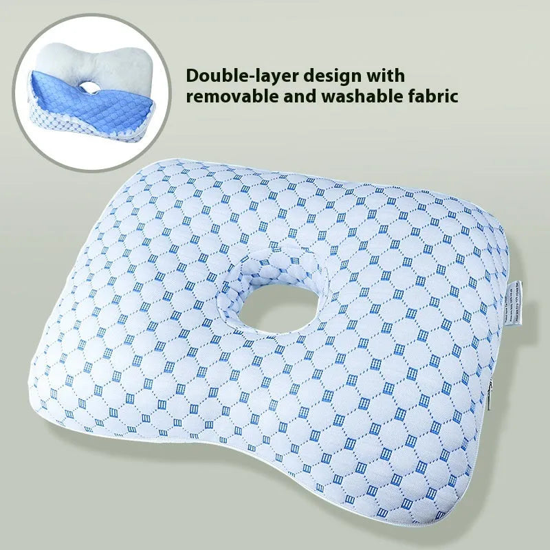Beauty salon single hole ear pillow in new Chinese style with polyester fibre filling