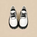 Women's Duke Asterism colour loafers with a round toe and metallic cross strap fastening.
