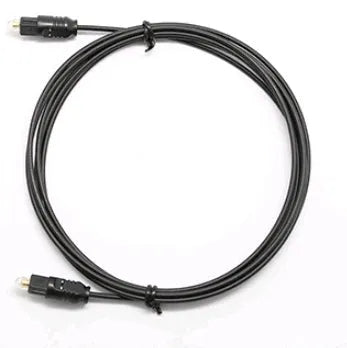 OD2.2 digital audio optical fibre cable with PVC jacket shown in multiple available lengths.