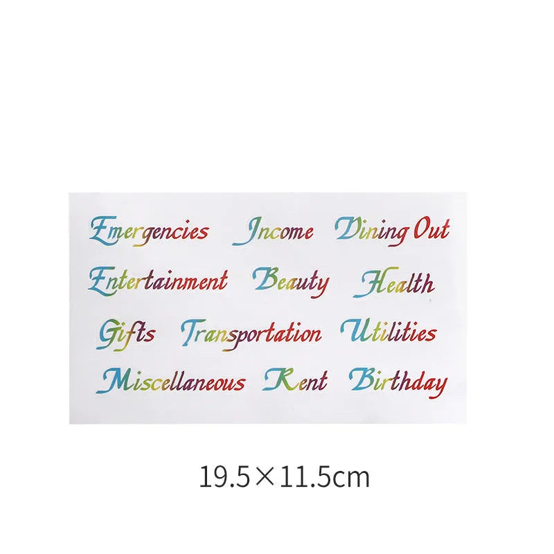 Assorted adhesive stickers and sticky notes showing grid formats and colourful designs with A6 ruler versions
