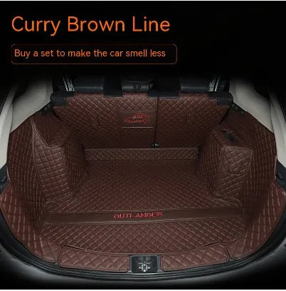 Mitsubishi Outlander fully surrounded 3D boot liner mat in TPE XPE non-slip material