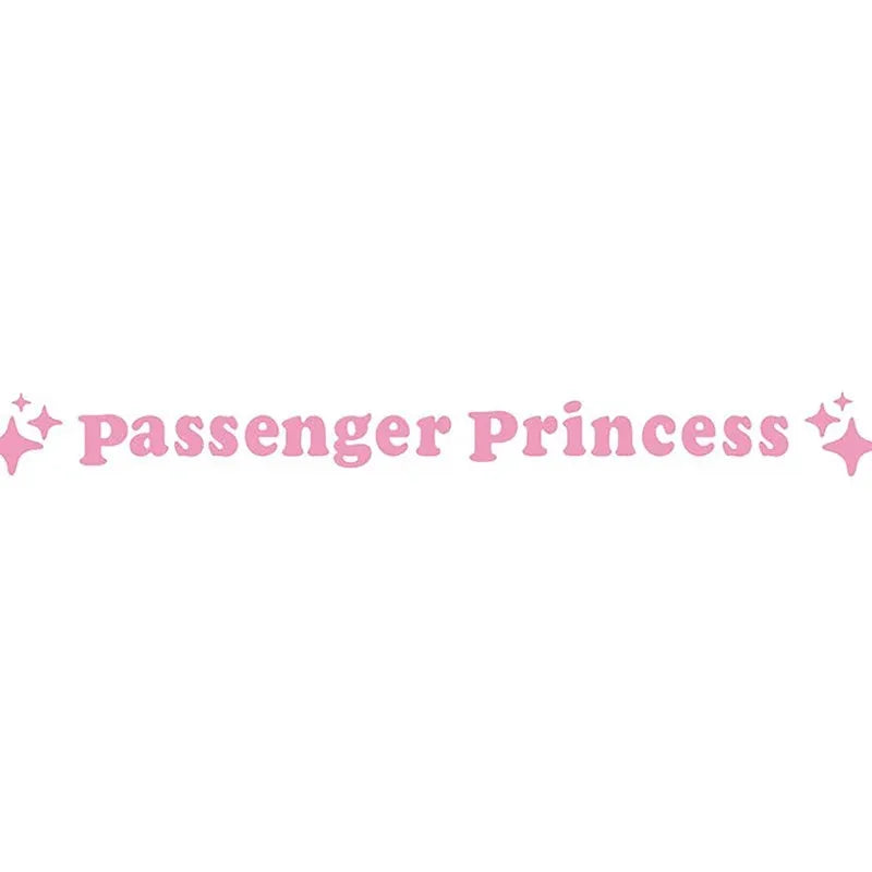 Passenger Princess rearview mirror decorative sticker measuring 12.5cm in multiple colour options