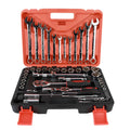 61-piece chrome vanadium steel auto repair socket set with metric tools for car maintenance