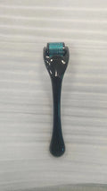 540 micro needle derma roller showing handle and wheel in different colour combinations with size specifications