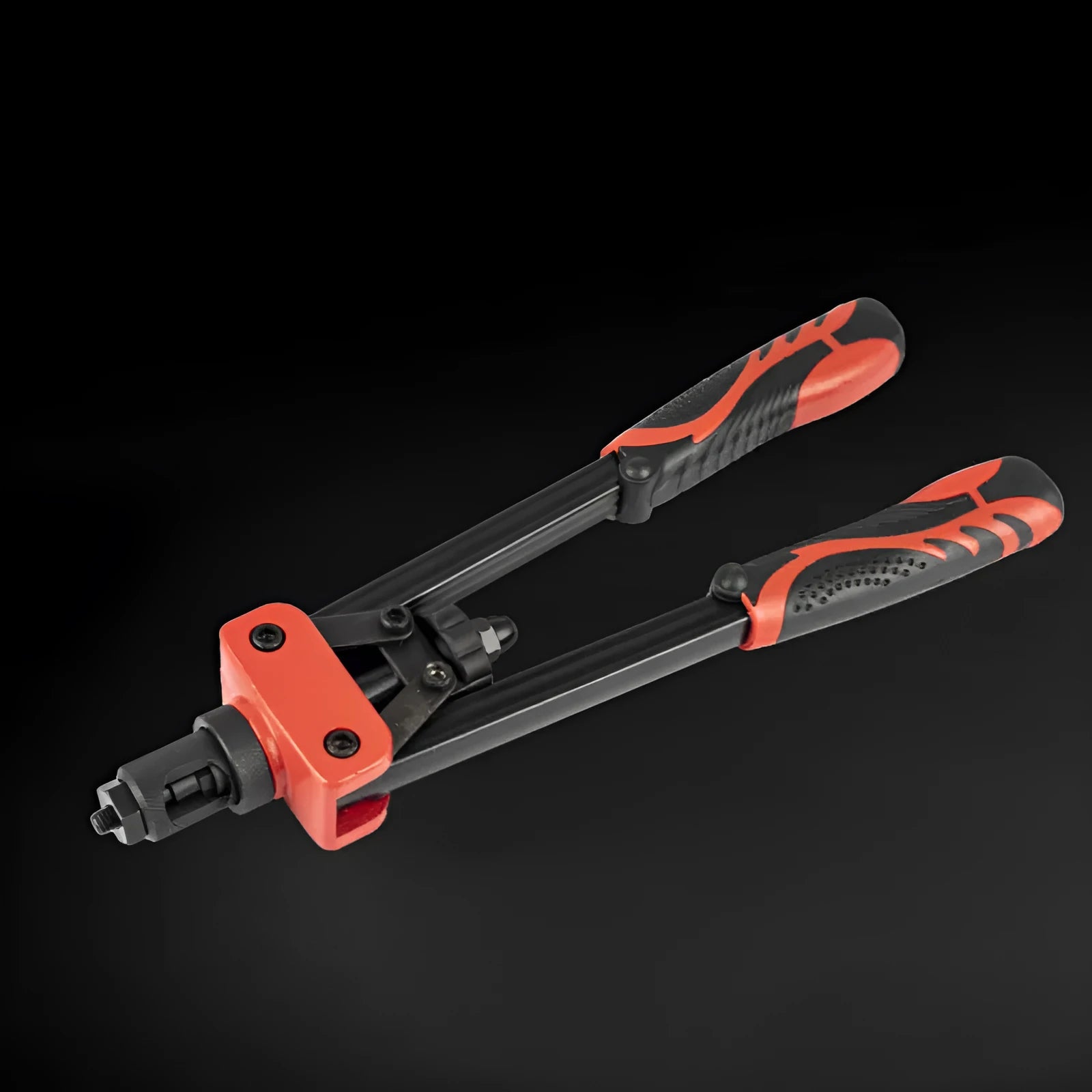 CQ14 14-inch long alloy rivet nut pull-setter tool with set of six gun tips