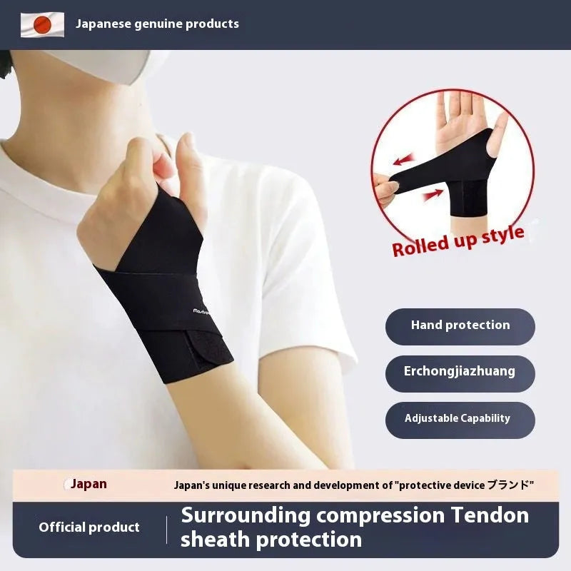 Adjustable athletic wristguards in black and skin colour options for wrist support