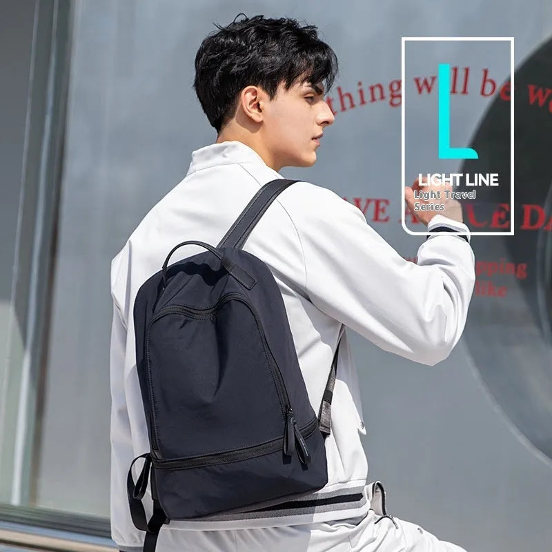 Marco Leideng lightweight oxford cloth backpack in solid colour with under 20L capacity