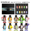 Boxed set of water-soluble aromatherapy essential oil bottles for fresh air function