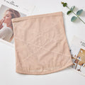 Black mesh belly band with cross-waistband design for body sculpting and postpartum support.