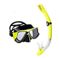 Diving mask with PC frame, anti-fog lens, silicone mouthpiece and adjustable strap in multiple colour options