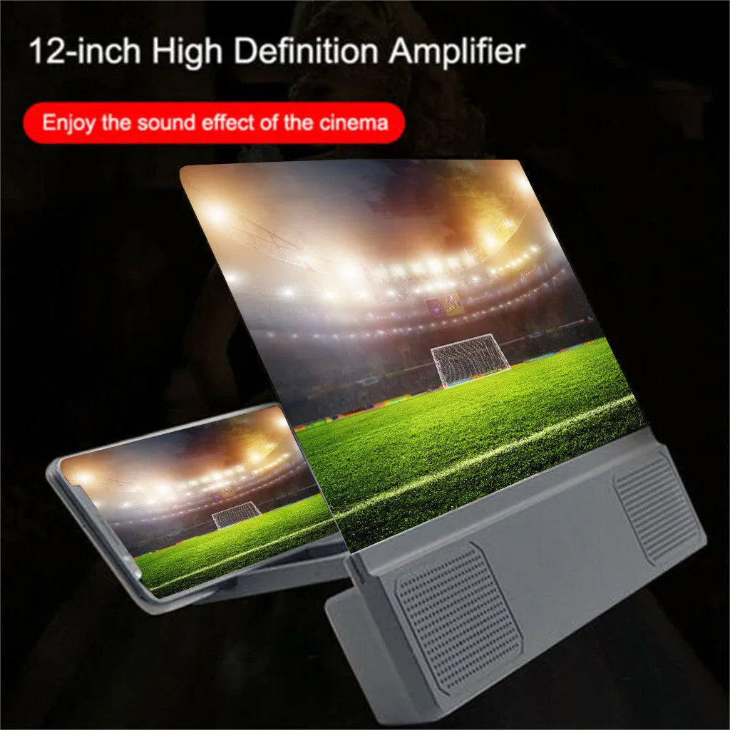 12-inch foldable mobile phone screen amplifier with flexible gooseneck and audio cable