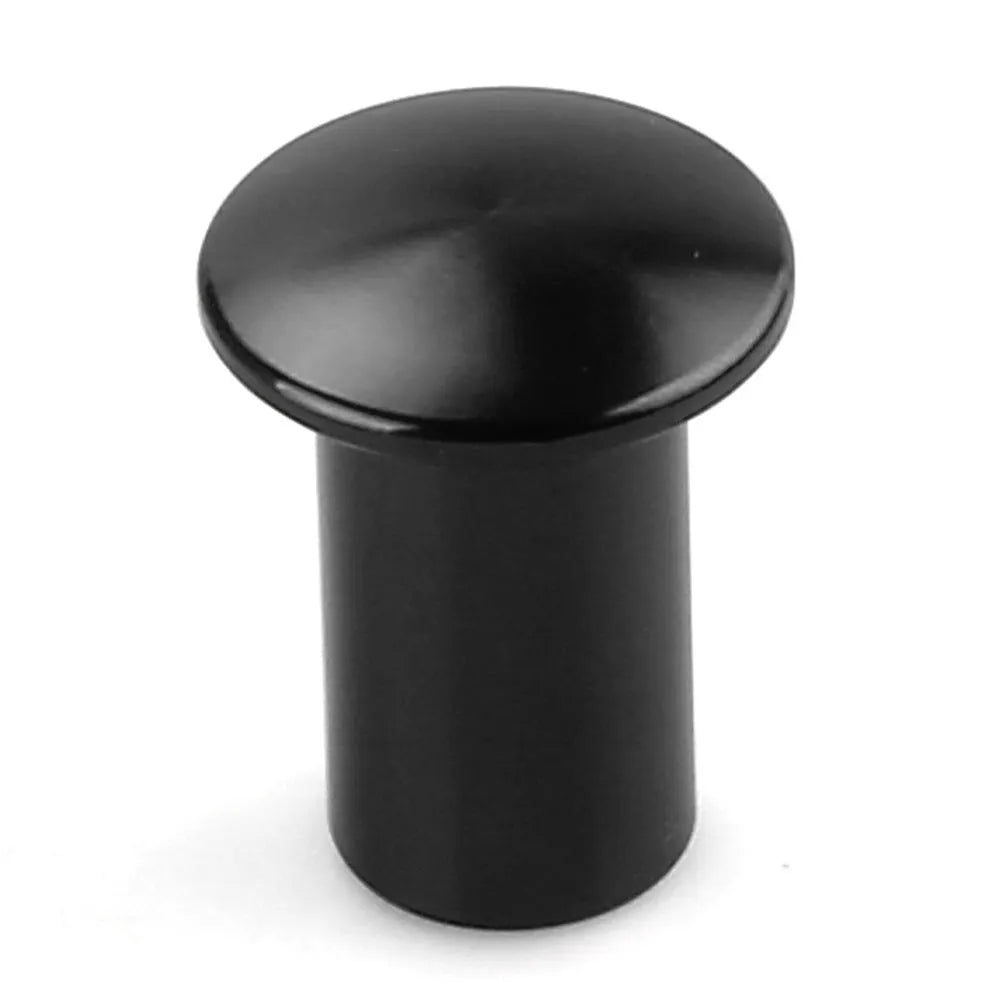 Aluminium alloy car handbrake replacement cap in gold, silver, black, blue, and red colours for vehicle modification