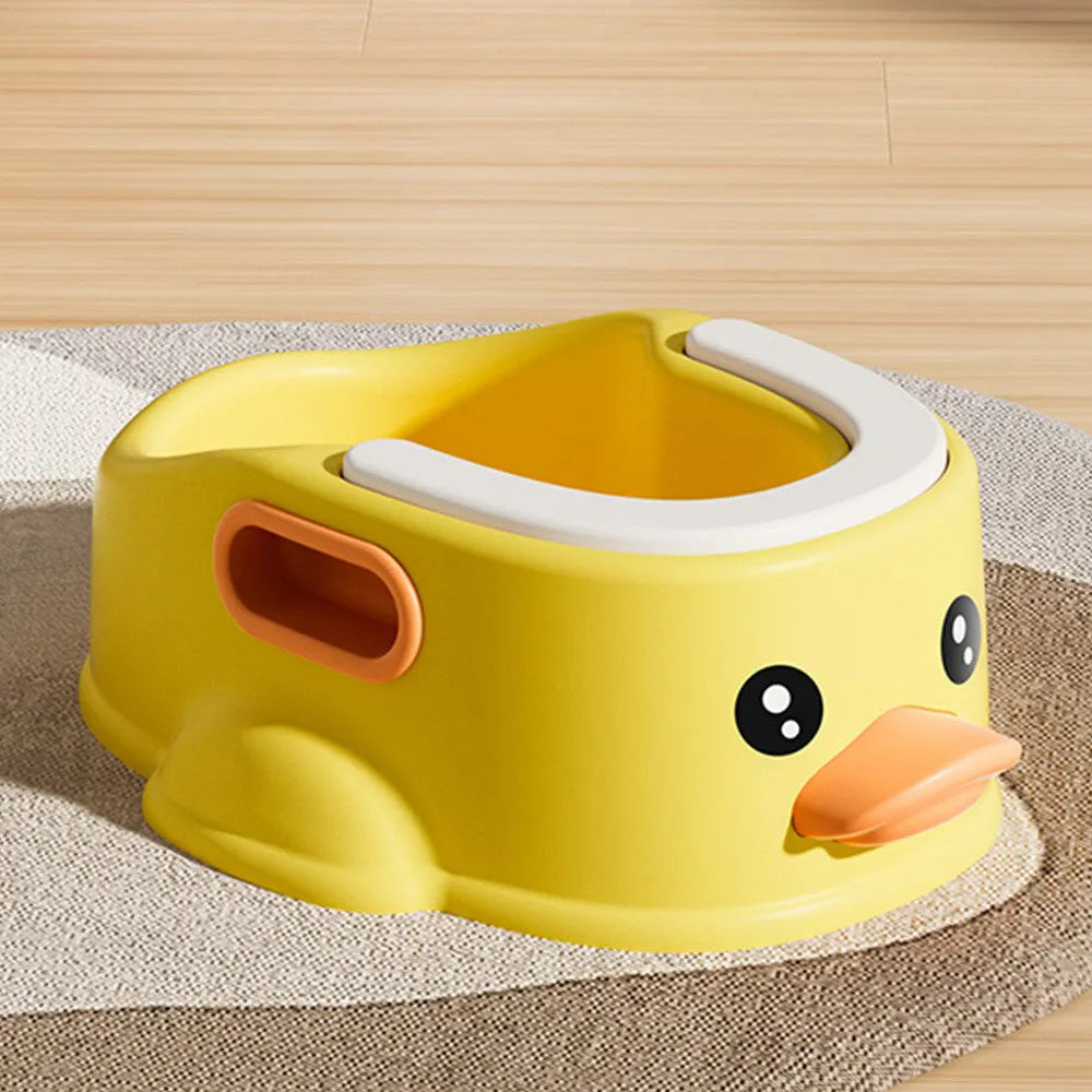 Duck-shaped PVC pet wash tub in blue colour for bathing dogs and cats without electricity