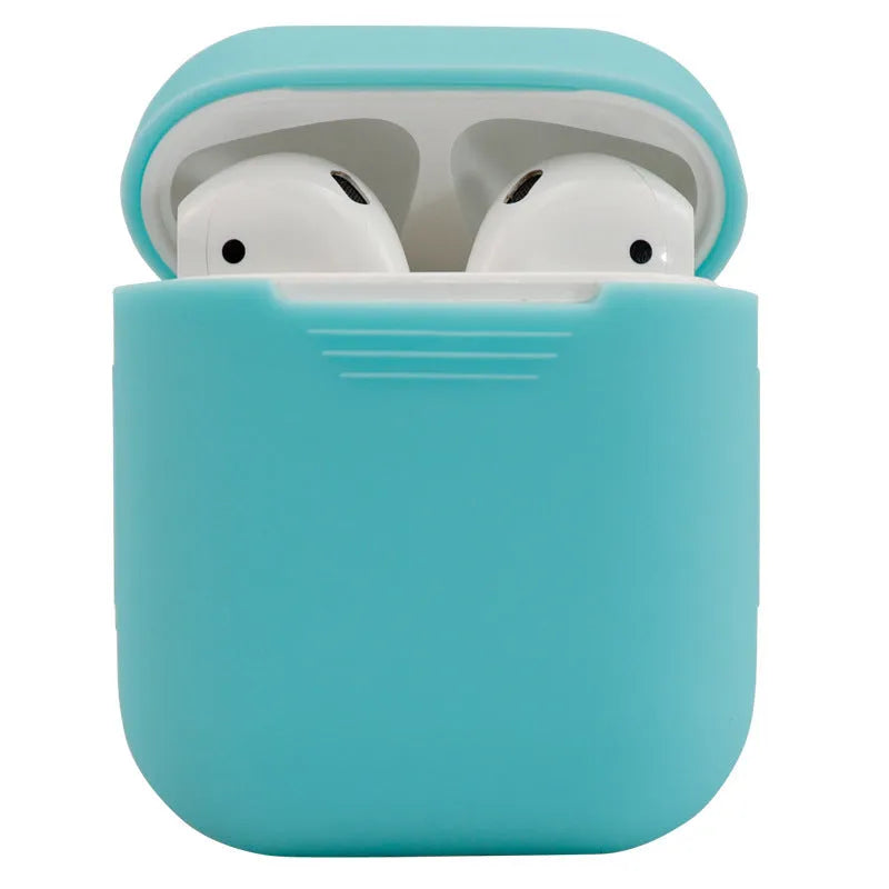 Silicone protective cover for Apple AirPods 2 wireless headphones in various colour options