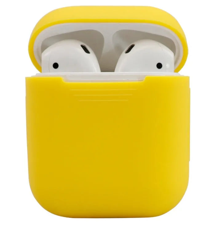 Silicone protective cover for Apple AirPods 2 wireless headphones in various colour options