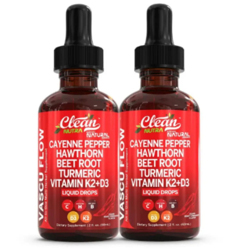 60ml bottle of Vitamin D3 K2 Hawthorn Fruit Supplement Liquid Drops with integrated dropper.