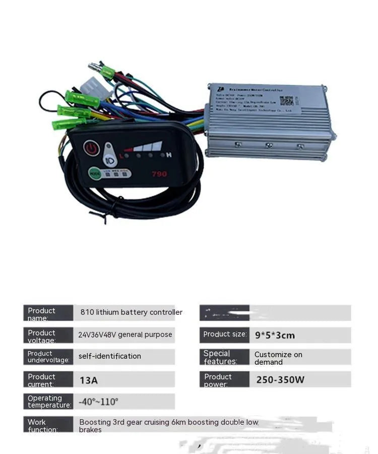 790 Mignon Maimai 6-tube electric bike controller for 24V-48V systems up to 350W power