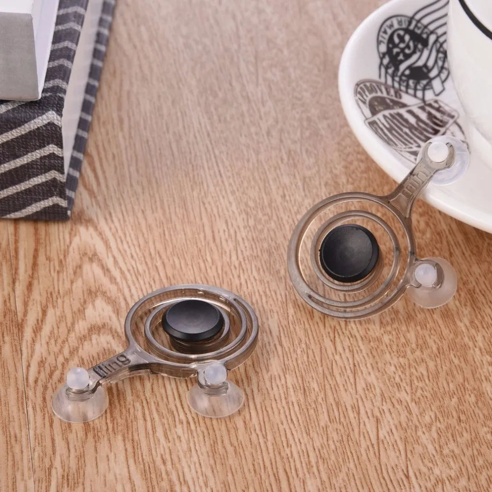 Pair of clear and black universal mini joysticks for mobile phone touch screens
