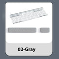 Double-sided ergonomic mouse pad with memory foam wrist rest on a resin base, shown in a solid colour.
