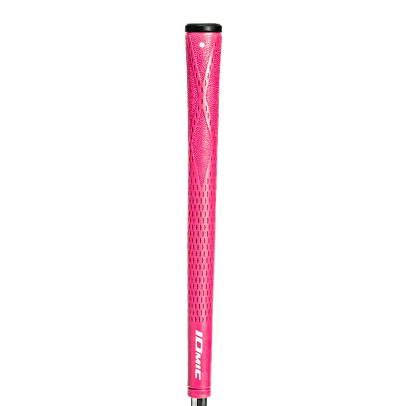 TPE material golf club replacement grip in various colours including pink, red, blue, white and two-tone options.