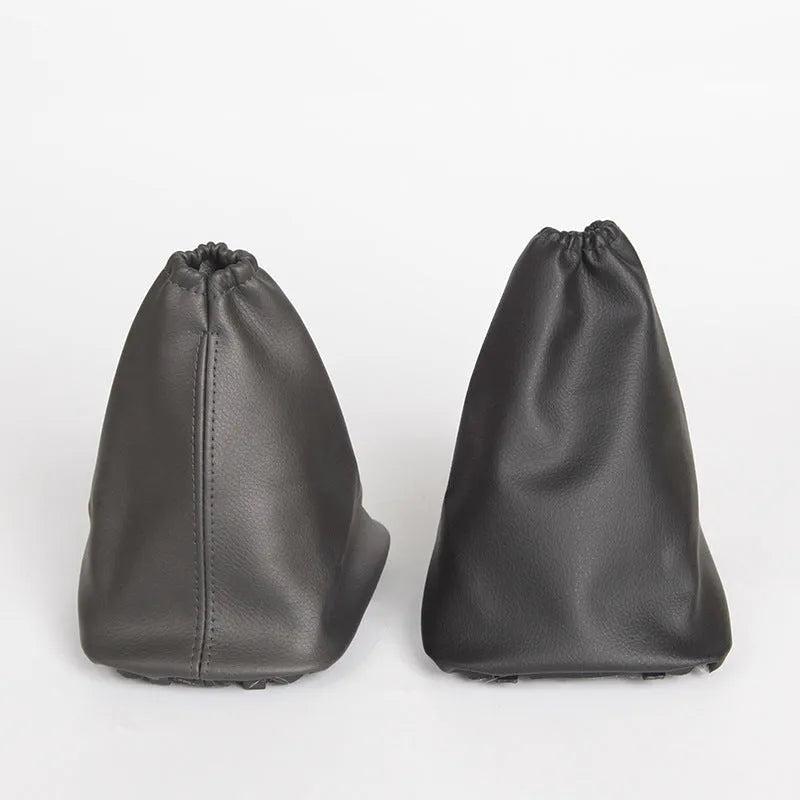 Black leather car shift lever dirt-proof cover for Toyota Corolla gear selector