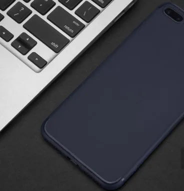 Flexible TPU silicone iPhone case in black, blue, red and white colours compatible with multiple iPhone models
