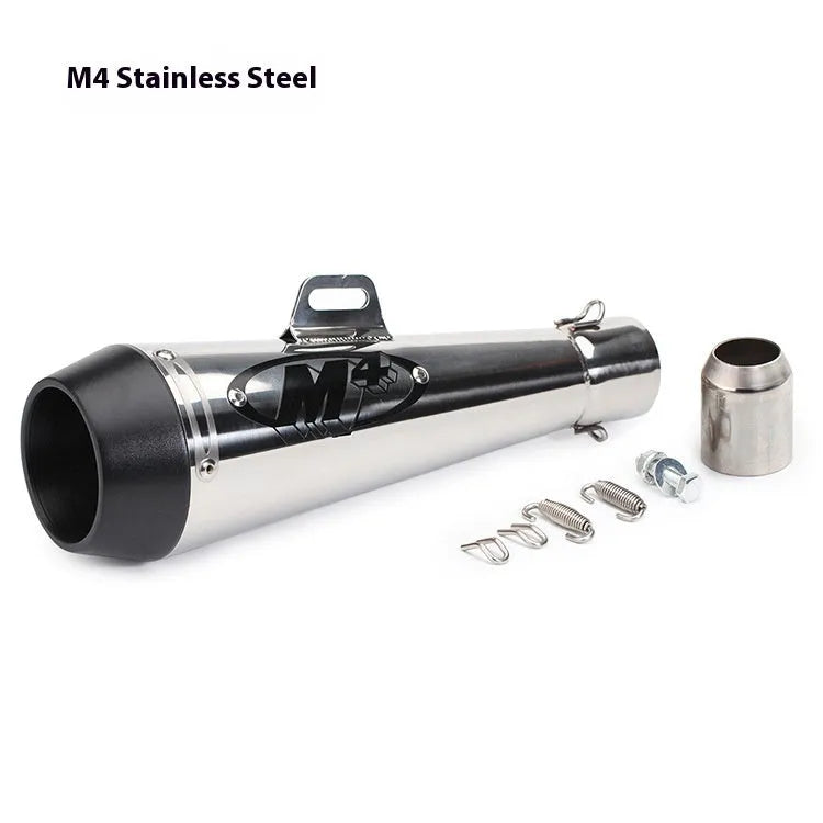 Universal M4 motorcycle exhaust pipe in multiple colour options for large displacement engines