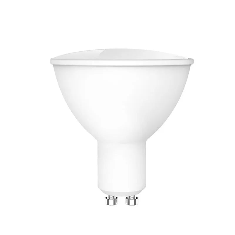 Smart GU10 LED spotlight bulb with RGBCCT colour changing and compact 50x55mm dimensions
